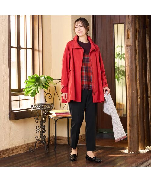 PISANO / ピサーノ トレンチコート | 【撥水】Aラインシルエット・ラグランスリーブトレンチブルゾン | 詳細17