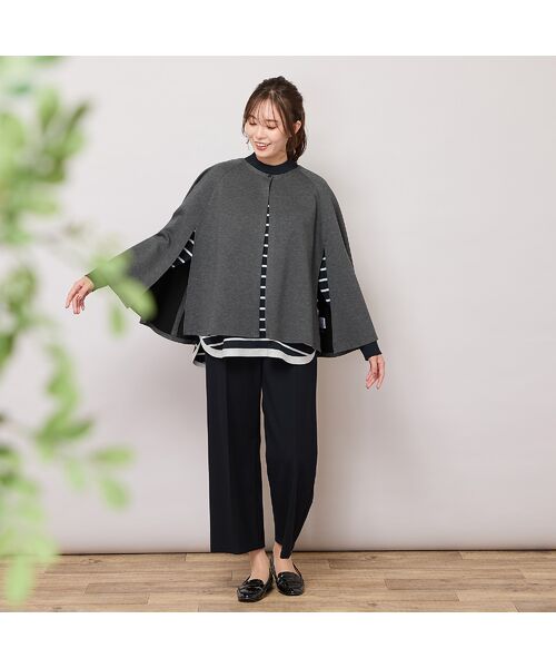 PISANO / ピサーノ ポンチョ | ラウンドネック・ポンチョジャケット | 詳細4