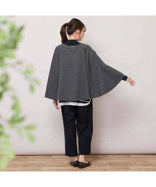 PISANO / ピサーノ ポンチョ | ラウンドネック・ポンチョジャケット | 詳細6