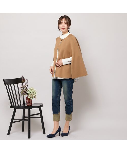 PISANO / ピサーノ ポンチョ | ラウンドネック・ポンチョジャケット | 詳細9