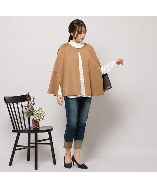 PISANO / ピサーノ ポンチョ | ラウンドネック・ポンチョジャケット | 詳細10
