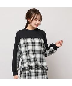 PISANO / ピサーノ カットソー | 【セットアップ対応】スタンドカラー・チェック柄トップ