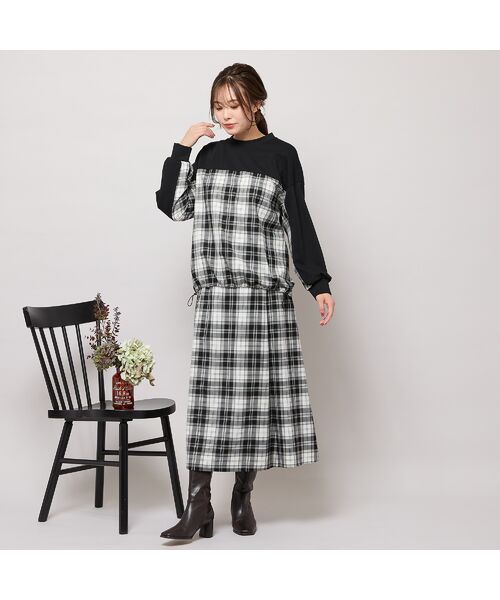 PISANO / ピサーノ カットソー | 【セットアップ対応】スタンドカラー・チェック柄トップ | 詳細6