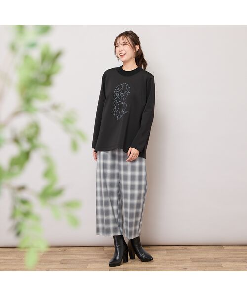 PISANO / ピサーノ カットソー | 【手洗いOK】フロントラバープリントトップ | 詳細10