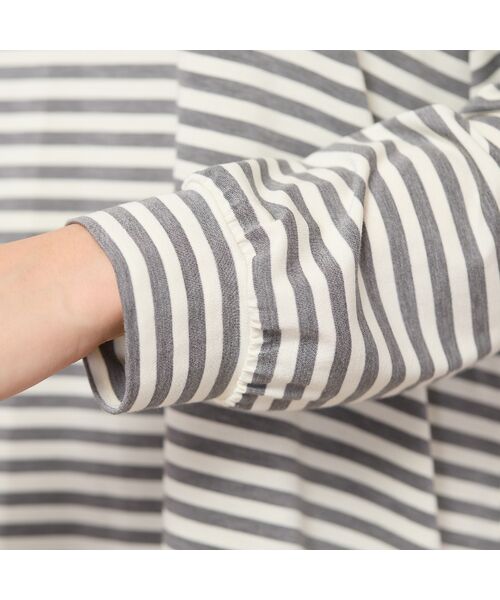 PISANO / ピサーノ カットソー | 【手洗いOK・吸湿発熱】ボーダーハイネックカットソー | 詳細10