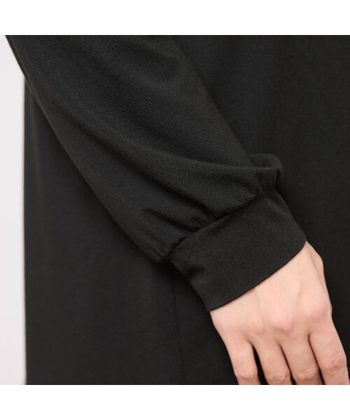 PISANO / ピサーノ カットソー | 【手洗いOK・吸湿発熱】ハイネックカットソー(ブラック) | 詳細7