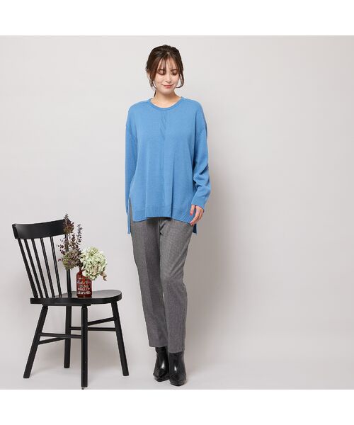 PISANO / ピサーノ ニット・セーター | ワンカラー・サイドスリットニットトップ | 詳細11