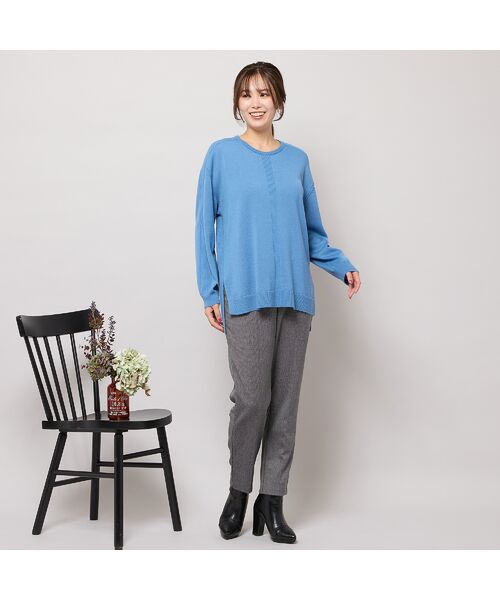 PISANO / ピサーノ ニット・セーター | ワンカラー・サイドスリットニットトップ | 詳細12