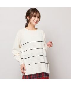 PISANO / ピサーノ ニット・セーター | バイカラーボーダーニットトップ