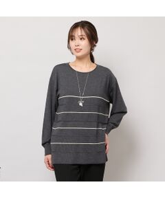 PISANO / ピサーノ ニット・セーター | バイカラーボーダーニットトップ