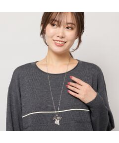 PISANO / ピサーノ ネックレス・ペンダント・チョーカー | リボンモチーフ・シルバー調ネックレス