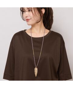 PISANO / ピサーノ ネックレス・ペンダント・チョーカー | ゴールド調リーフモチーフロングネックレス