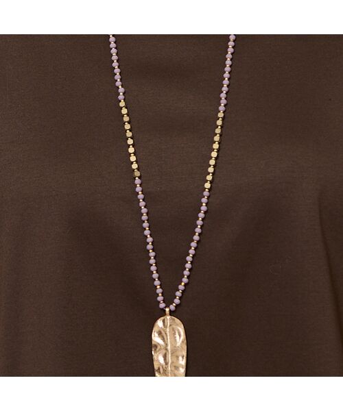 PISANO / ピサーノ ネックレス・ペンダント・チョーカー | ゴールド調リーフモチーフロングネックレス | 詳細5