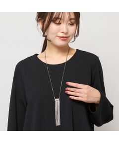 PISANO / ピサーノ ネックレス・ペンダント・チョーカー | ビジュー調パーツ付きスウィングチェーンネックレス