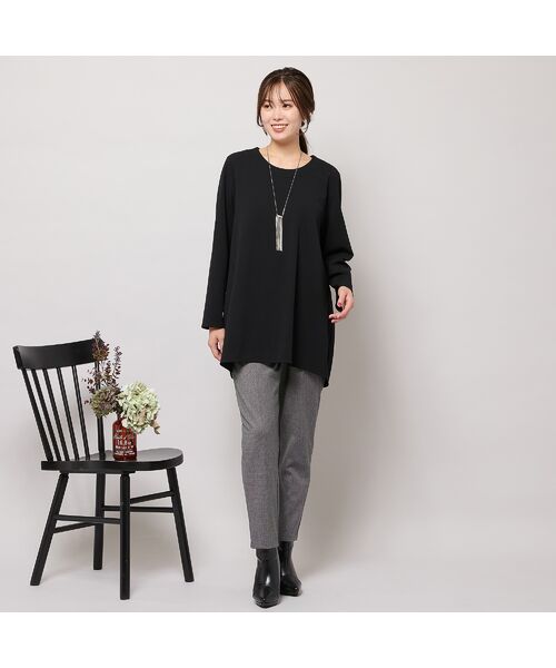 PISANO / ピサーノ ネックレス・ペンダント・チョーカー | ビジュー調パーツ付きスウィングチェーンネックレス | 詳細3