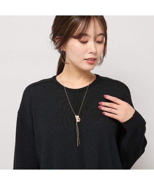 PISANO / ピサーノ ネックレス・ペンダント・チョーカー | ゴールド調・パーツ付きフリースライドネックレス | 詳細1