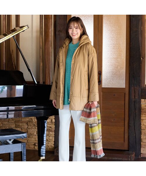 PISANO / ピサーノ マフラー・ショール・スヌード・ストール | 【手洗いOK】マルチチェック・フリンジマフラー | 詳細4