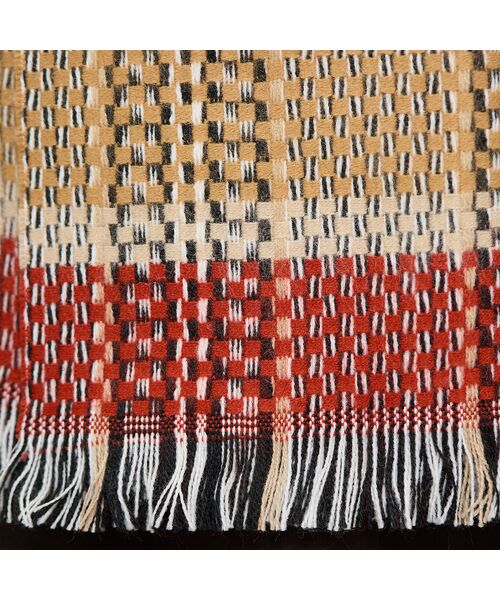 PISANO / ピサーノ マフラー・ショール・スヌード・ストール | 【手洗いOK】マルチチェック・フリンジマフラー | 詳細6