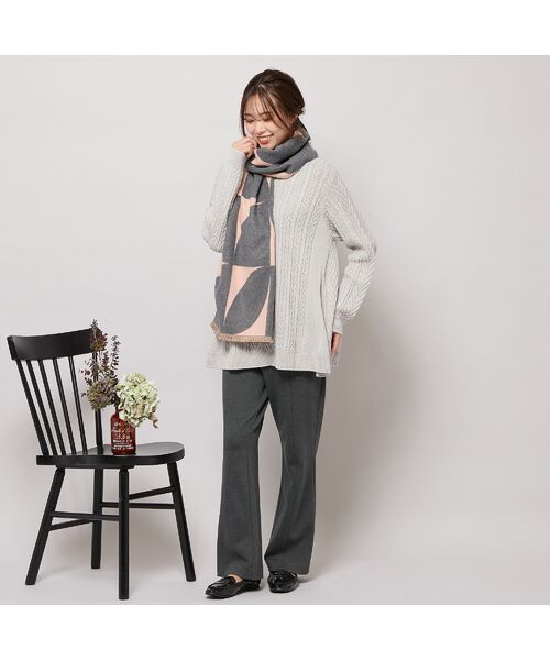 PISANO / ピサーノ マフラー・ショール・スヌード・ストール | 【手洗いOK】幾何柄ビッグストール | 詳細1