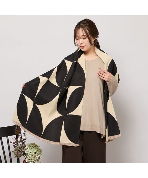 PISANO / ピサーノ マフラー・ショール・スヌード・ストール | 【手洗いOK】幾何柄ビッグストール | 詳細6