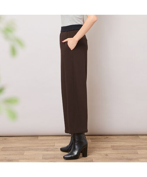 PISANO / ピサーノ ショート・ハーフ・半端丈パンツ | 【手洗いOK・セットアップ対応】裏起毛ワイドパンツ | 詳細1