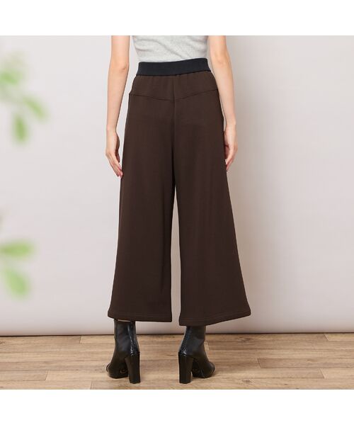 PISANO / ピサーノ ショート・ハーフ・半端丈パンツ | 【手洗いOK・セットアップ対応】裏起毛ワイドパンツ | 詳細2