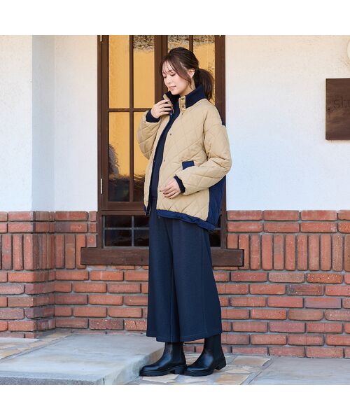 PISANO / ピサーノ ショート・ハーフ・半端丈パンツ | 【手洗いOK・セットアップ対応】裏起毛ワイドパンツ | 詳細13