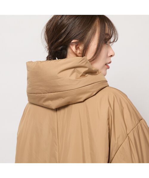 PISANO / ピサーノ その他アウター | キャメル入り中綿ボリューム襟コート | 詳細11
