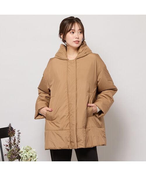PISANO / ピサーノ その他アウター | キャメル入り中綿ボリューム襟コート | 詳細4