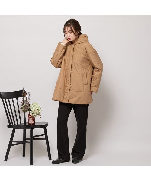 PISANO / ピサーノ その他アウター | キャメル入り中綿ボリューム襟コート | 詳細6