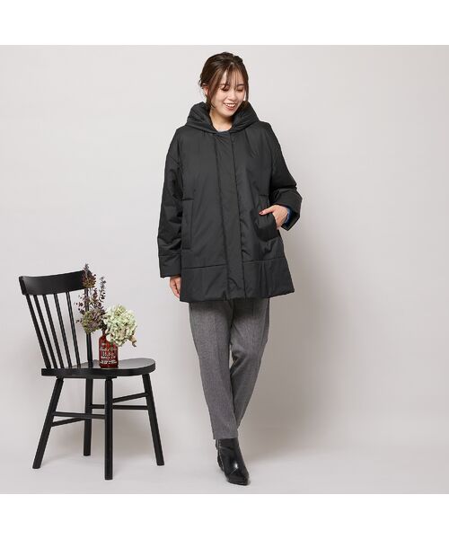 PISANO / ピサーノ その他アウター | キャメル入り中綿ボリューム襟コート | 詳細15