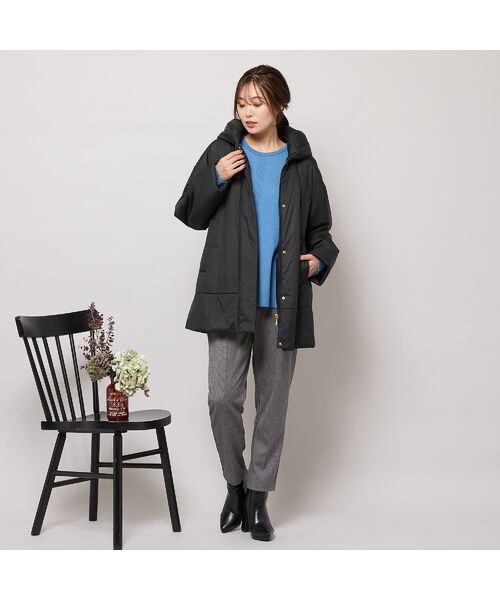 PISANO / ピサーノ その他アウター | キャメル入り中綿ボリューム襟コート | 詳細17