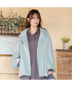 PISANO / ピサーノ ピーコート | スタンドカラー・ドルマンスリーブジャコット