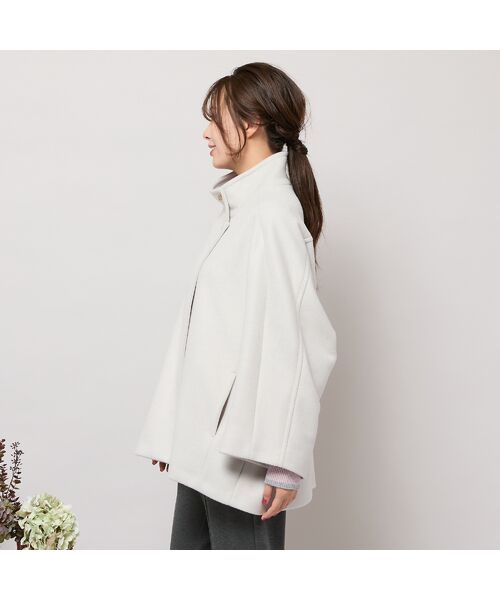 PISANO / ピサーノ ピーコート | スタンドカラー・ドルマンスリーブジャコット | 詳細1