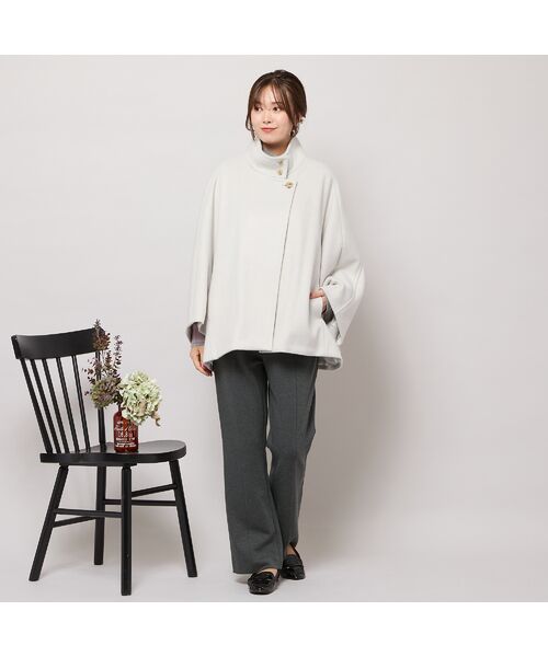 PISANO / ピサーノ ピーコート | スタンドカラー・ドルマンスリーブジャコット | 詳細3