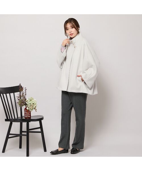 PISANO / ピサーノ ピーコート | スタンドカラー・ドルマンスリーブジャコット | 詳細5