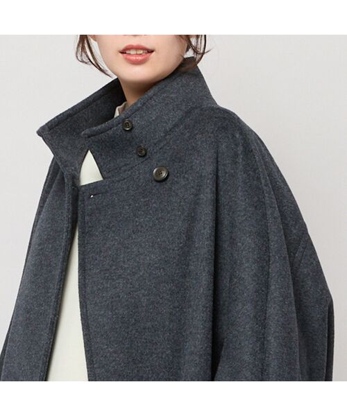 PISANO / ピサーノ ピーコート | スタンドカラー・ドルマンスリーブジャコット | 詳細11