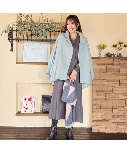 PISANO / ピサーノ ピーコート | スタンドカラー・ドルマンスリーブジャコット | 詳細14