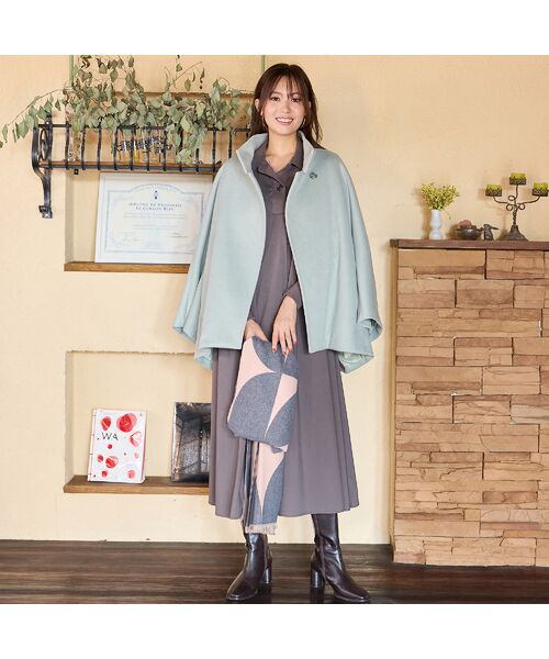 PISANO / ピサーノ ピーコート | スタンドカラー・ドルマンスリーブジャコット | 詳細15