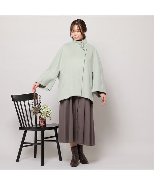 PISANO / ピサーノ ピーコート | スタンドカラー・ドルマンスリーブジャコット | 詳細17