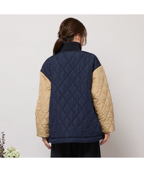 PISANO / ピサーノ その他アウター | ダイヤ柄キルト加工中綿ジャケット | 詳細2