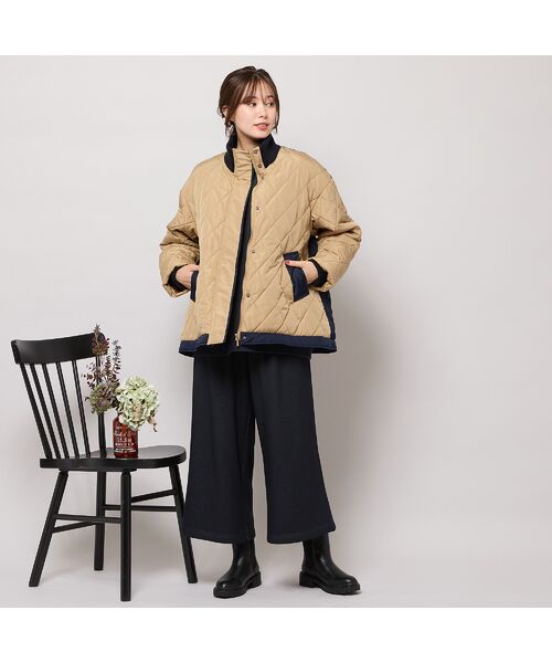 PISANO / ピサーノ その他アウター | ダイヤ柄キルト加工中綿ジャケット | 詳細5