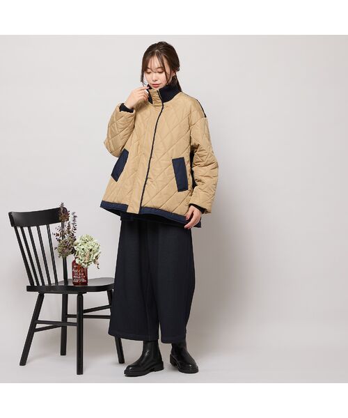 PISANO / ピサーノ その他アウター | ダイヤ柄キルト加工中綿ジャケット | 詳細6