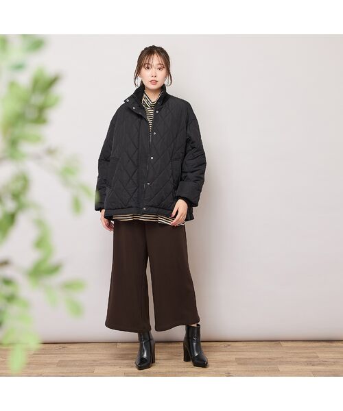 PISANO / ピサーノ その他アウター | ダイヤ柄キルト加工中綿ジャケット | 詳細10