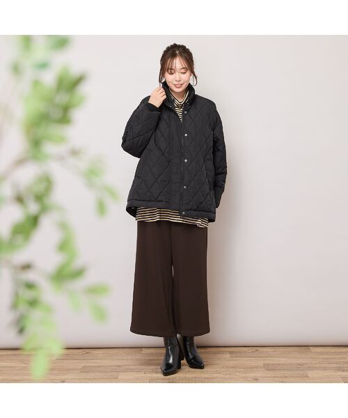 PISANO / ピサーノ その他アウター | ダイヤ柄キルト加工中綿ジャケット | 詳細11