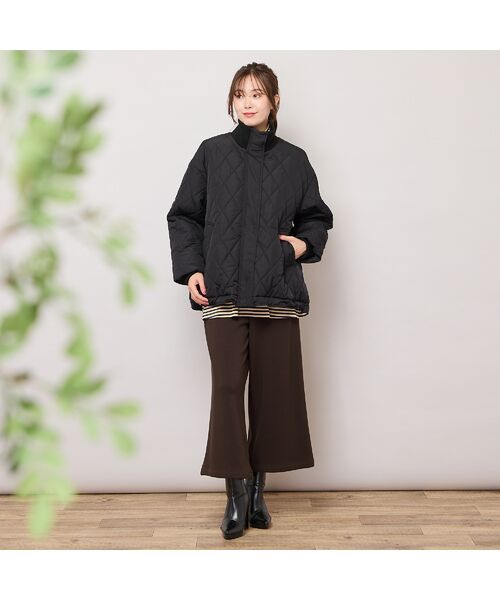 PISANO / ピサーノ その他アウター | ダイヤ柄キルト加工中綿ジャケット | 詳細12