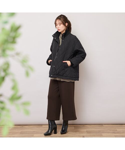 PISANO / ピサーノ その他アウター | ダイヤ柄キルト加工中綿ジャケット | 詳細13