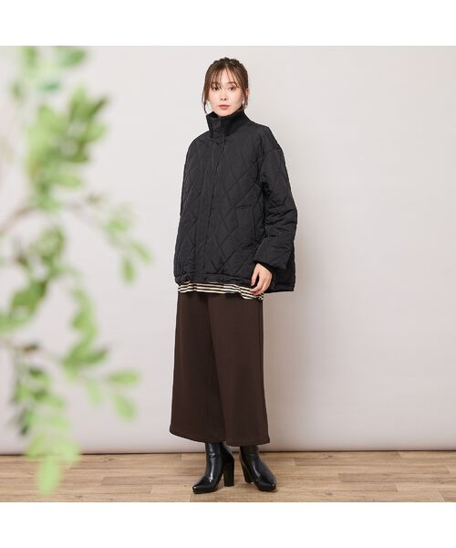 PISANO / ピサーノ その他アウター | ダイヤ柄キルト加工中綿ジャケット | 詳細14