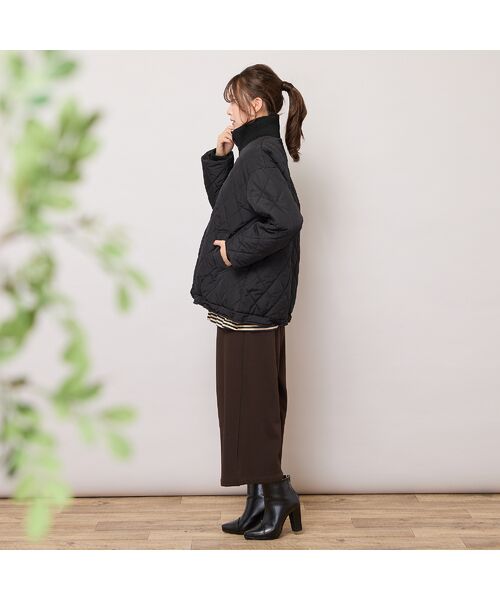 PISANO / ピサーノ その他アウター | ダイヤ柄キルト加工中綿ジャケット | 詳細15