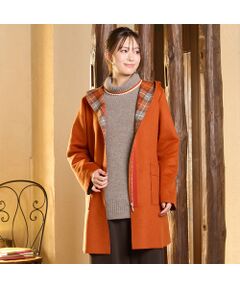 PISANO / ピサーノ その他アウター | リバーチェックフーディーコート